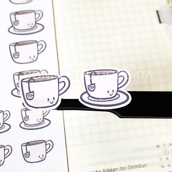 Tea Lover Stickers Pale Pink Stickers
