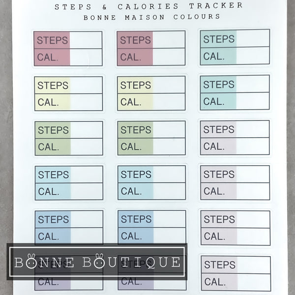 STEPS & CALORIES TRACKER - 3 Colour Options