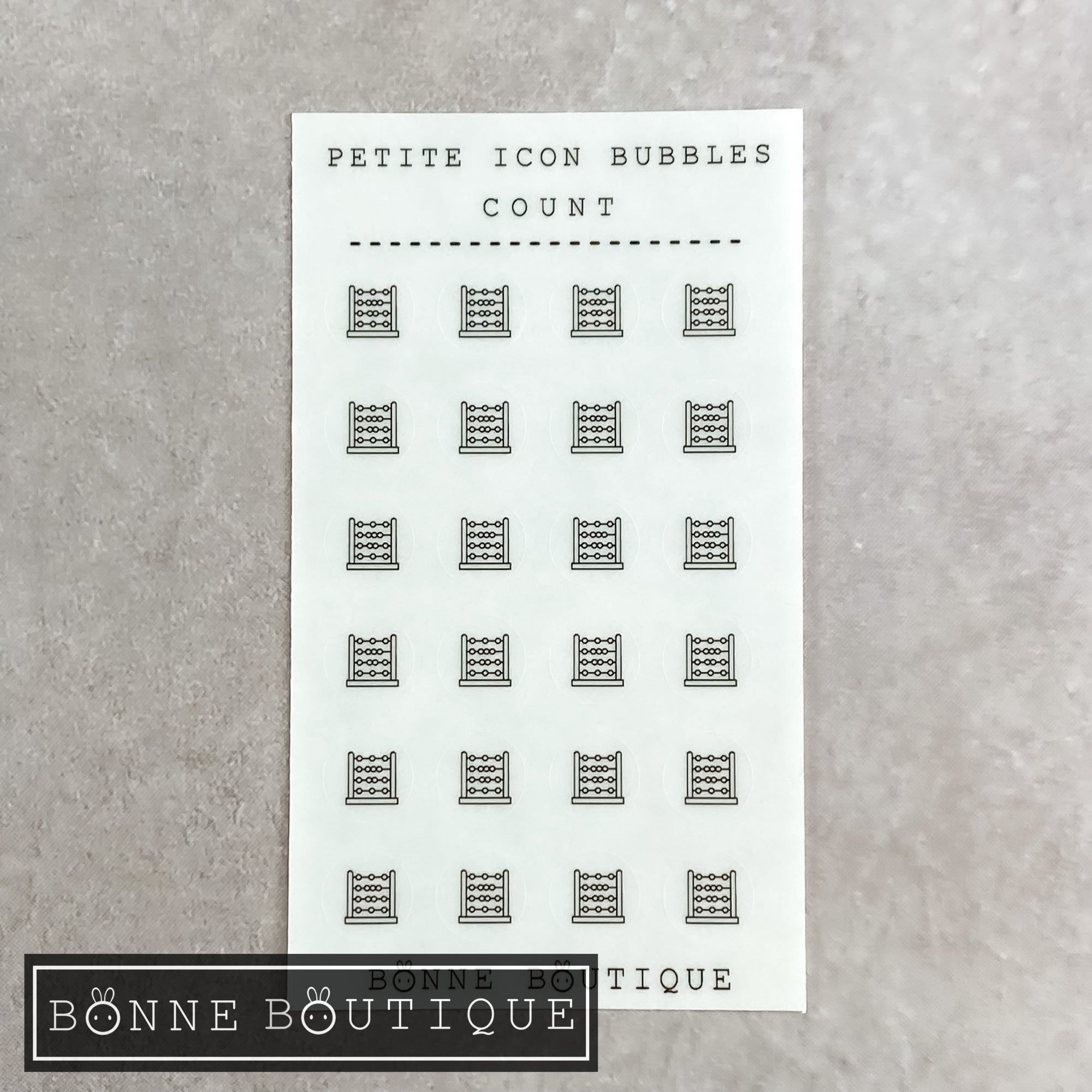 COUNT PETITE ICON BUBBLE - ABACUS