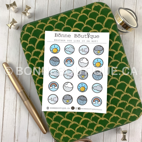 Weather You Like it Or Not! Planner Stickers