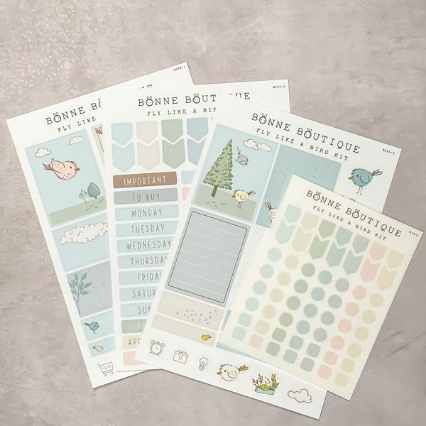 Fly like a Bird Mini Kit for Vertical Planners