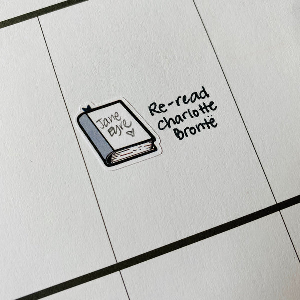 Book Reading Sticker Tracker Reminder Library Bookmarked Stickers