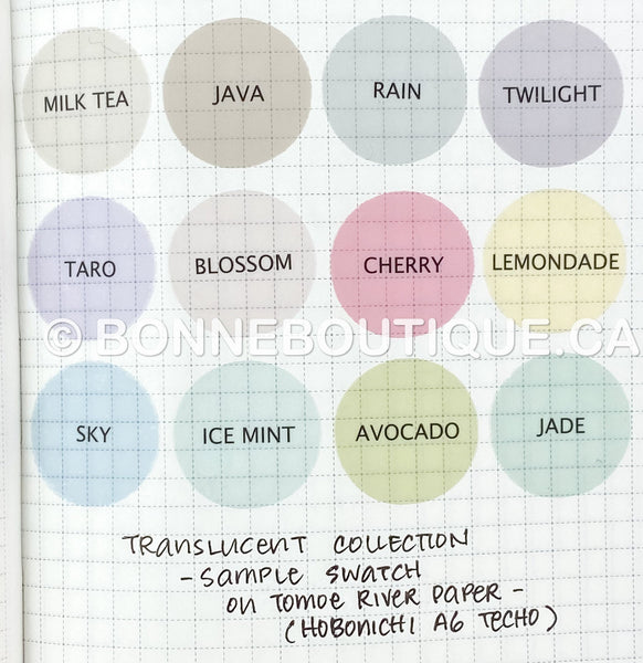 TRANSLUCENT Matte Dots, Squares, or Strips Stickers - ICE MINT