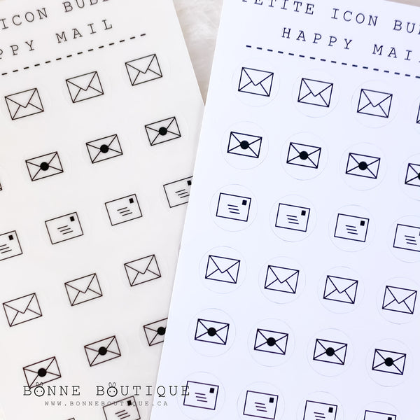Petite Icon Bubbles Happy Mail Envelopes Letter Envelope Tracker Stickers