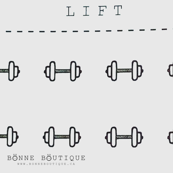 Petite Icon Bubbles LIFT Weight Training Tracker Stickers